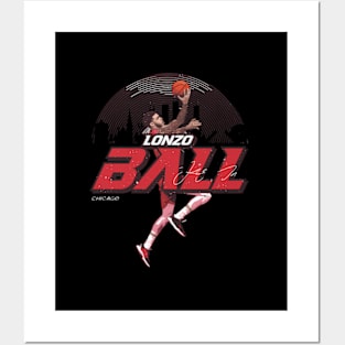 Lonzo Ball Chicago Skyline Posters and Art